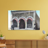 Buiten Uitzicht van de Sint-Helena Post-Kantoor Canvas Afdruk (Insitu (Woonkamer))