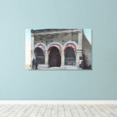 Buiten Uitzicht van de Sint-Helena Post-Kantoor Canvas Afdruk (Insitu (Houten vloer))
