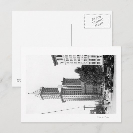 Buiten Uitzicht van de Smith Tower Briefkaart (Voorkant / Achterkant)