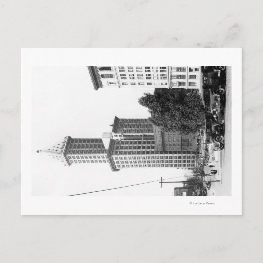 Buiten Uitzicht van de Smith Tower Briefkaart (Voorkant)