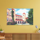 Buiten Uitzicht van de Sonoma Mission Inn Canvas Afdruk (Insitu (Woonkamer))