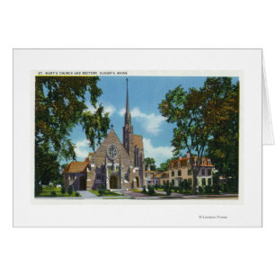 Buiten Uitzicht van de St. Mary's Church en Rector