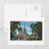 Buiten Uitzicht van de St. Mary's Church en Rector Briefkaart (Voorkant / Achterkant)