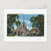Buiten Uitzicht van de St. Mary's Church en Rector Briefkaart (Voorkant)