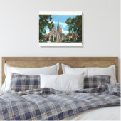 Buiten Uitzicht van de St. Mary's Church en Rector Canvas Afdruk (Insitu (Slaapkamer))
