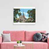 Buiten Uitzicht van de St. Mary's Church en Rector Canvas Afdruk (Insitu (Woonkamer))
