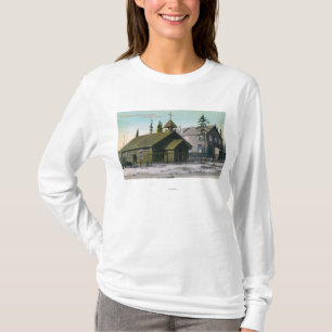 Buiten Uitzicht van de St. Mathew-kerk en T-shirt