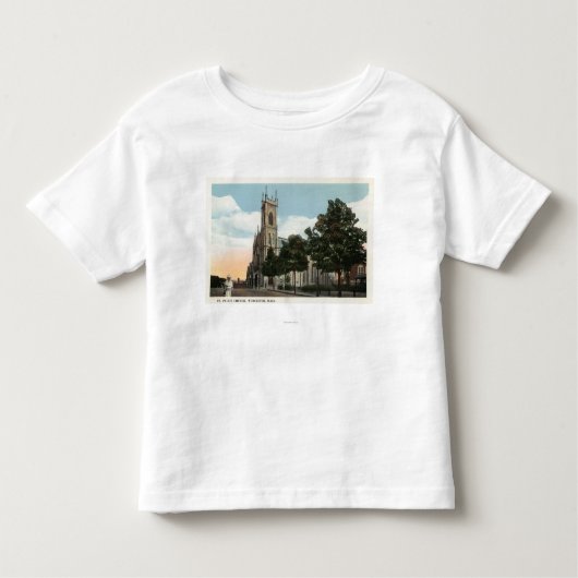 Buiten Uitzicht van de St. Paul's Church Kinder Shirts (Voorkant)