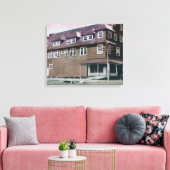 Buiten Uitzicht van de Stirling Mercantile Co. Canvas Afdruk (Insitu (Woonkamer))