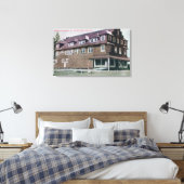 Buiten Uitzicht van de Stirling Mercantile Co. Canvas Afdruk (Insitu (Slaapkamer))