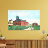 Buiten Uitzicht van de suikerfabriek Canvas Afdruk (Insitu (Woonkamer))