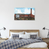 Buiten Uitzicht van de suikerfabriek voor suikerbi Canvas Afdruk (Insitu (Slaapkamer))