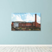 Buiten Uitzicht van de suikerfabriek voor suikerbi Canvas Afdruk (Insitu (Houten vloer))