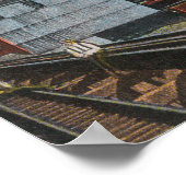 Buiten Uitzicht van de suikerfabriek voor suikerbi Poster (Hoek)