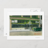 Buiten Uitzicht van de Sunset Cafeteria Briefkaart (Voorkant / Achterkant)