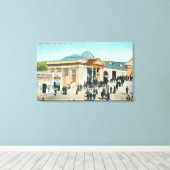 Buiten Uitzicht van de Sutro Baths Canvas Afdruk (Insitu (Houten vloer))