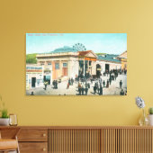 Buiten Uitzicht van de Sutro Baths Canvas Afdruk (Insitu (Woonkamer))