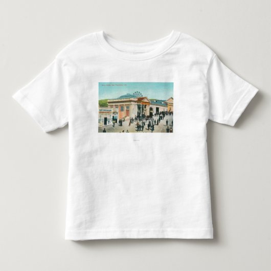 Buiten Uitzicht van de Sutro Baths Kinder Shirts (Voorkant)