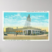 Buiten Uitzicht van de Tecolote Cabaret Poster (Voorkant)