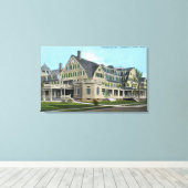 Buiten Uitzicht van de Templeton Inn Canvas Afdruk (Insitu (Houten vloer))