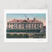 Buiten Uitzicht van de terminal en depot Briefkaart (Voorkant)