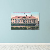 Buiten Uitzicht van de terminal en depot Canvas Afdruk (Insitu (Houten vloer))