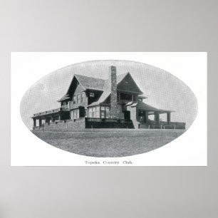 Buiten Uitzicht van de Topeka Country Club Poster
