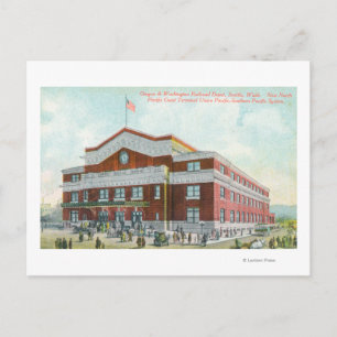 Buiten Uitzicht van de trein OR-WA Briefkaart