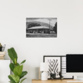 Buiten Uitzicht van de treinstation Poster (Thuiskantoor)