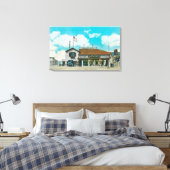 Buiten Uitzicht van de vaargeul van Hageman Canvas Afdruk (Insitu (Slaapkamer))