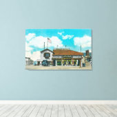 Buiten Uitzicht van de vaargeul van Hageman Canvas Afdruk (Insitu (Houten vloer))