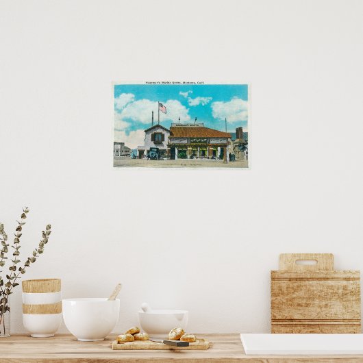 Buiten Uitzicht van de vaargeul van Hageman Poster (Keuken)