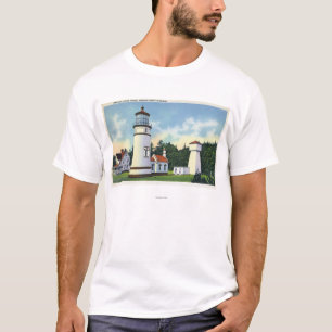 Buiten Uitzicht van de vuurtoren van de UmpquaKust T-shirt