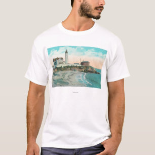 Buiten Uitzicht van de vuurtoren van het punt van  T-shirt