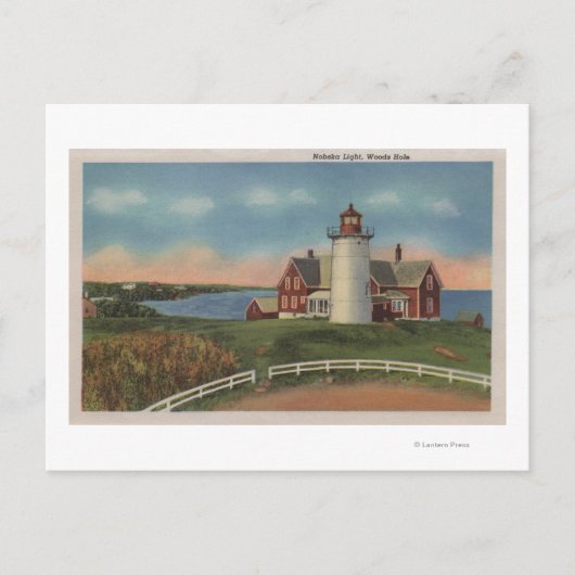 Buiten Uitzicht van de vuurtoren van Nobska Briefkaart (Voorkant)