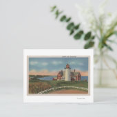 Buiten Uitzicht van de vuurtoren van Nobska Briefkaart (Staand voorkant)