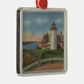 Buiten Uitzicht van de vuurtoren van Nobska Metalen Ornament (Rechts)