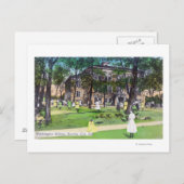 Buiten Uitzicht van de Washington School Briefkaart (Voorkant / Achterkant)