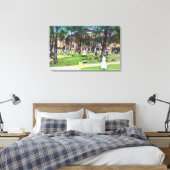 Buiten Uitzicht van de Washington School Canvas Afdruk (Insitu (Slaapkamer))