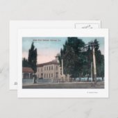 Buiten Uitzicht van de West End School Briefkaart (Voorkant / Achterkant)