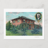 Buiten Uitzicht van de woonplaats van Luther Burba Briefkaart (Voorkant)