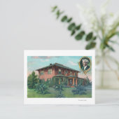 Buiten Uitzicht van de woonplaats van Luther Burba Briefkaart (Staand voorkant)