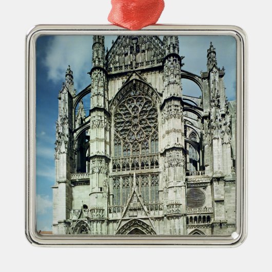 Buiten uitzicht van de zuidgevel metalen ornament (Voorkant)