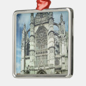 Buiten uitzicht van de zuidgevel metalen ornament (Links)