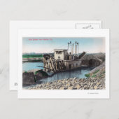 Buiten Uitzicht van een Gold DredgerOroville, CA Briefkaart (Voorkant / Achterkant)