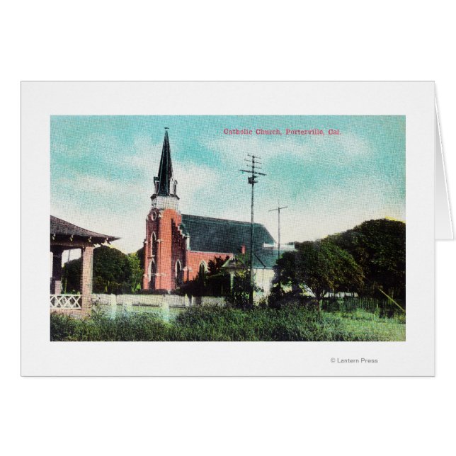 Buiten Uitzicht van een katholieke kerk (Voorkant Horizontaal)