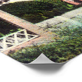 Buiten Uitzicht van een katholieke kerk Poster (Hoek)