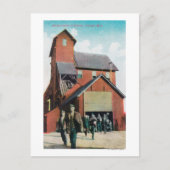 Buiten Uitzicht van een mijn, werknemers die vertr Briefkaart (Voorkant)