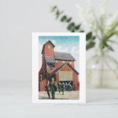 Buiten Uitzicht van een mijn, werknemers die vertr Briefkaart (Staand voorkant)