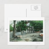 Buiten Uitzicht van een Road HouseYreka, CA Briefkaart (Voorkant / Achterkant)